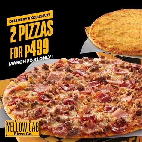 Yellow Cab Pizza Promo Codes .